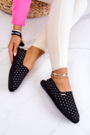 espadrilles à pois Big Star JJ274867 noir 2