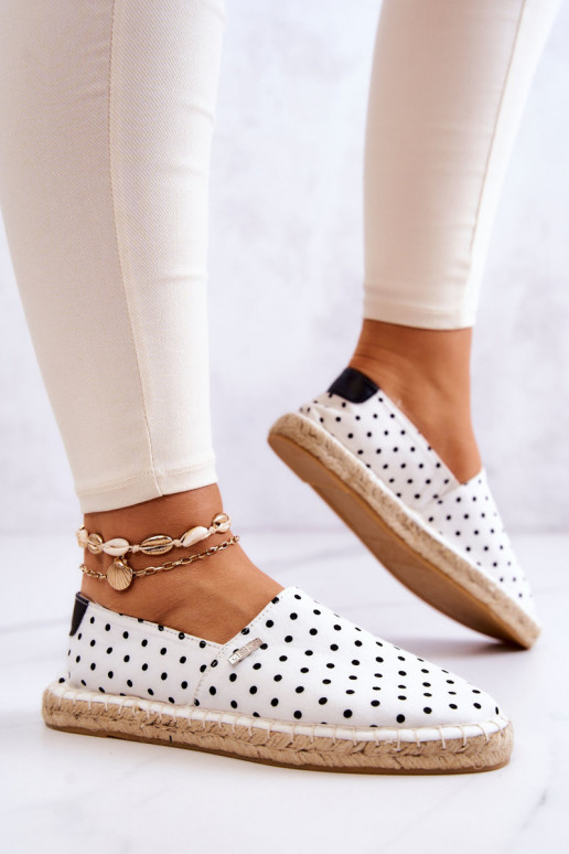 espadrilles à pois Big Star JJ274870 blanc