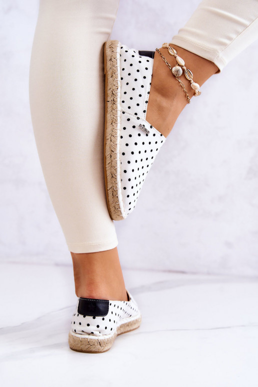 Espadrilles mit Punkten Big Star JJ274870 weiß Espadrilles mit Punkten Big Star JJ274870 weiß