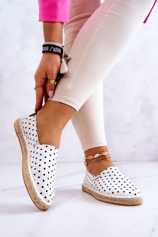 espadrilles à pois Big Star JJ274870 blanc