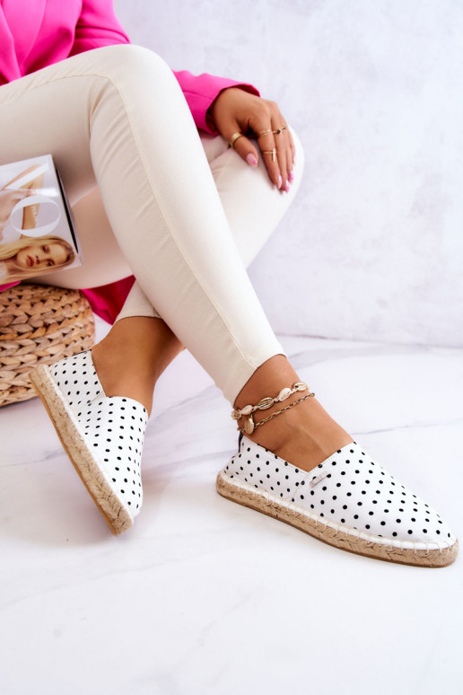 espadrilles à pois Big Star JJ274870 blanc