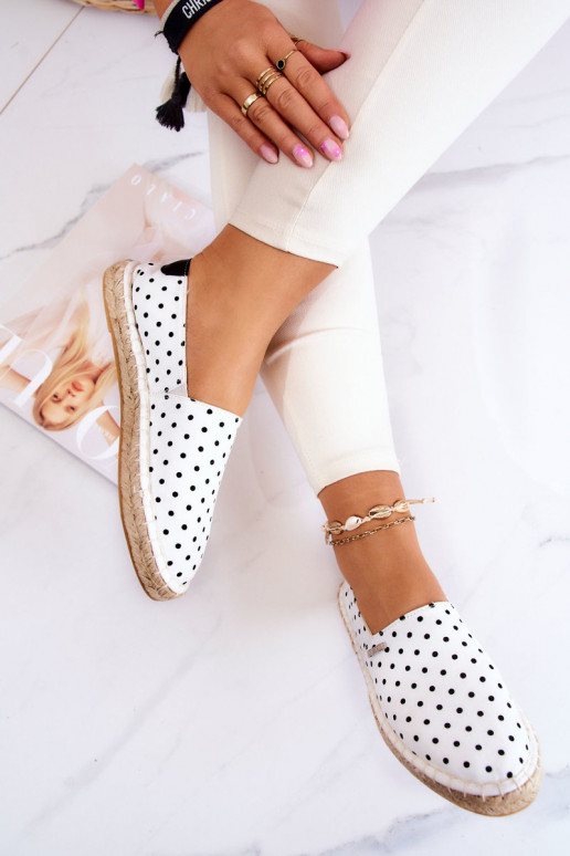espadrilles à pois Big Star JJ274870 blanc