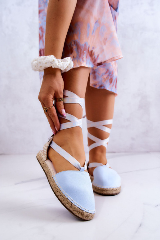 Espadrilles à lacets Big Star JJ274863 bleu