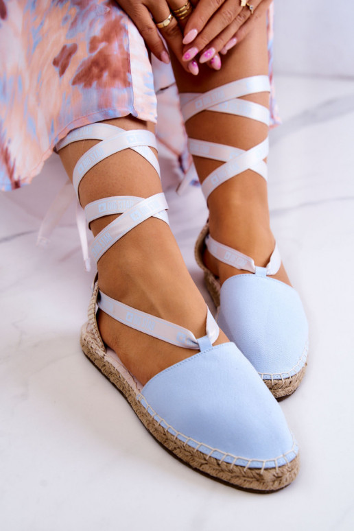 Espadrilles à lacets Big Star JJ274863 bleu