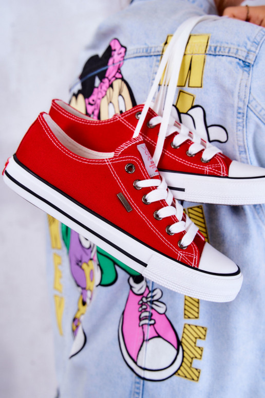 Klassiek model vrijetijdsschoenen Cross Jeans JJ2R4010C rode kleur