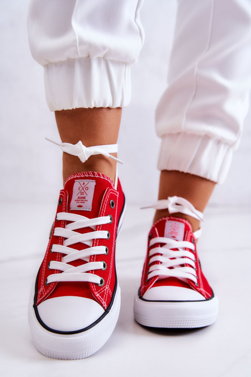 Chaussures de loisirs modèle classique Cross Jeans JJ2R4010C couleur rouge