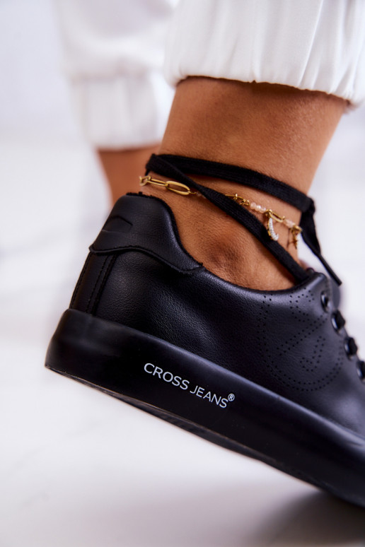 Turnschuhe Cross Jeans JJ2R4054C schwarze Farbe Turnschuhe Cross Jeans JJ2R4054C schwarze Farbe