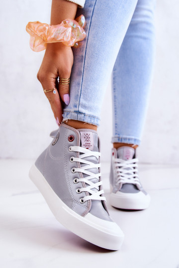Vrijetijdsschoenen met zool Cross Jeans JJ2R4057C grijze kleur 2