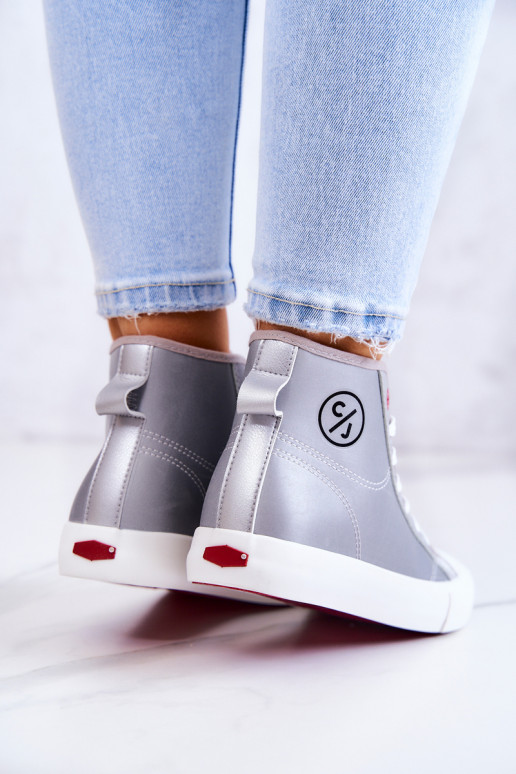 Vrijetijdsschoenen met zool Cross Jeans JJ2R4057C grijze kleur Vrijetijdsschoenen met zool Cross Jeans JJ2R4057C grijze kleur