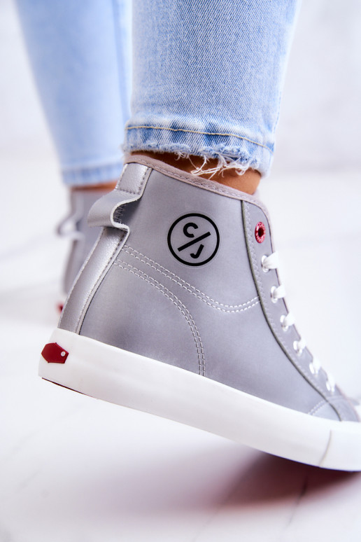 Freizeitschuhe mit Sohle Cross Jeans JJ2R4057C graue Farbe Freizeitschuhe mit Sohle Cross Jeans JJ2R4057C graue Farbe