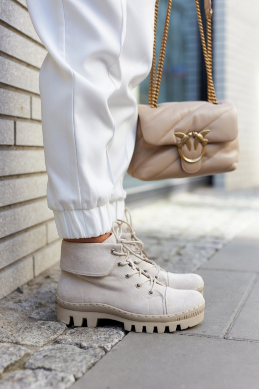 Dulles suède enkellaarsjes met bandjes in grijs