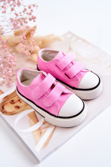 Chaussures décontractées pour enfants à fermetures adhésives roses Bernie 2