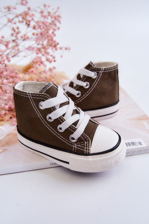 Kinder-Freizeitschuhe mit Sohle in der Farbe Khaki von Filemon