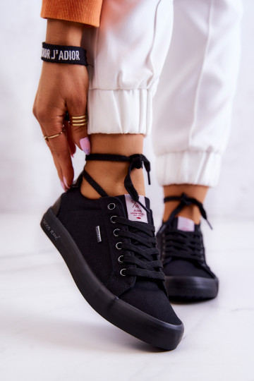 Sneakers met bandjes Cross Jeans JJ2R4039C zwarte kleur 2