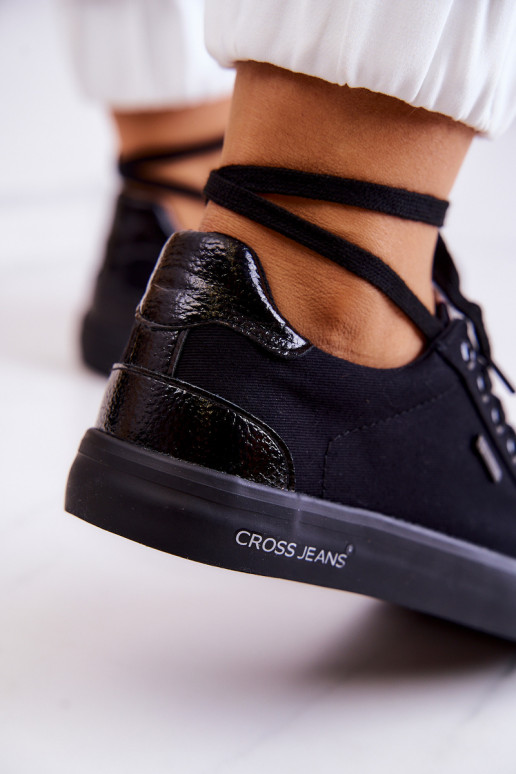 Sneakers mit Riemen Cross Jeans JJ2R4039C schwarze Farbe