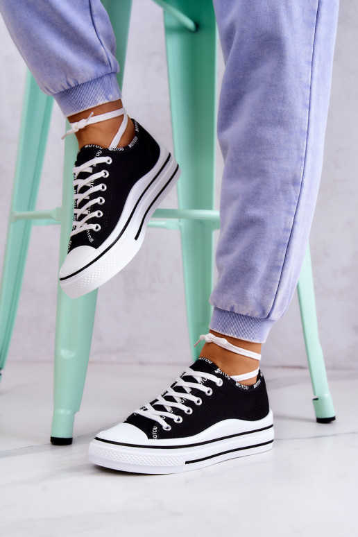 met bandjes Sportschoenen zwarte kleur Menifee met bandjes Sportschoenen zwarte kleur Menifee