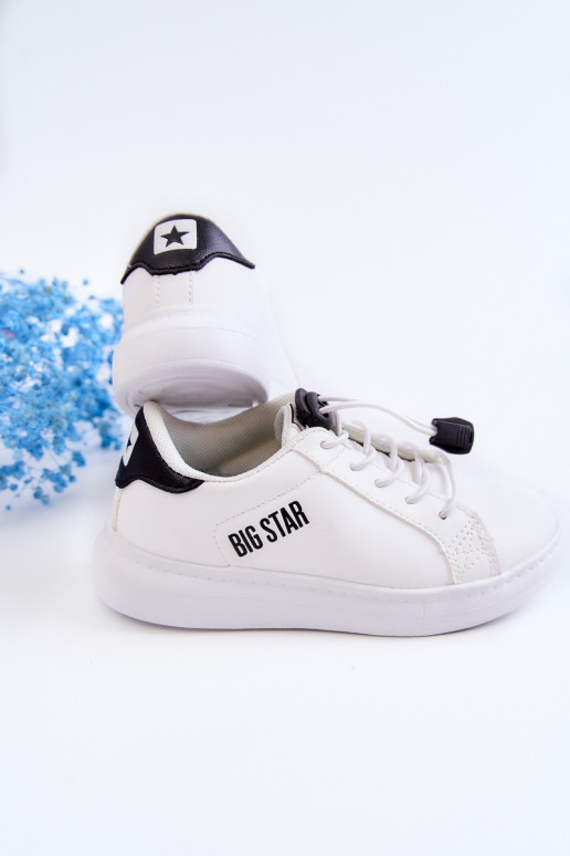 Kinder-Sneaker Big Star JJ374069 Weiß-schwarze Farben Kinder-Sneaker Big Star JJ374069 Weiß-schwarze Farben