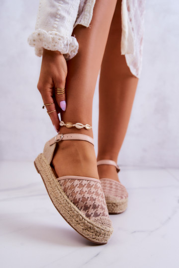 Espadrilles met gespen Naakt Charlene 2