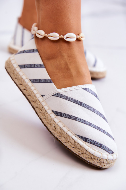 Espadrilles du modèle classique Big Star JJ274959 en blanc