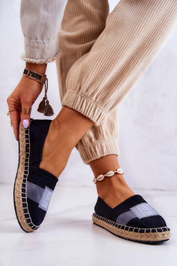 Espadrilles à enfiler élégantes Big Star JJ274963 noir