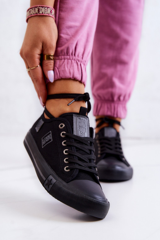 Chaussures plates modèle classique Big Star JJ274257 couleur noir Chaussures plates modèle classique Big Star JJ274257 couleur noir