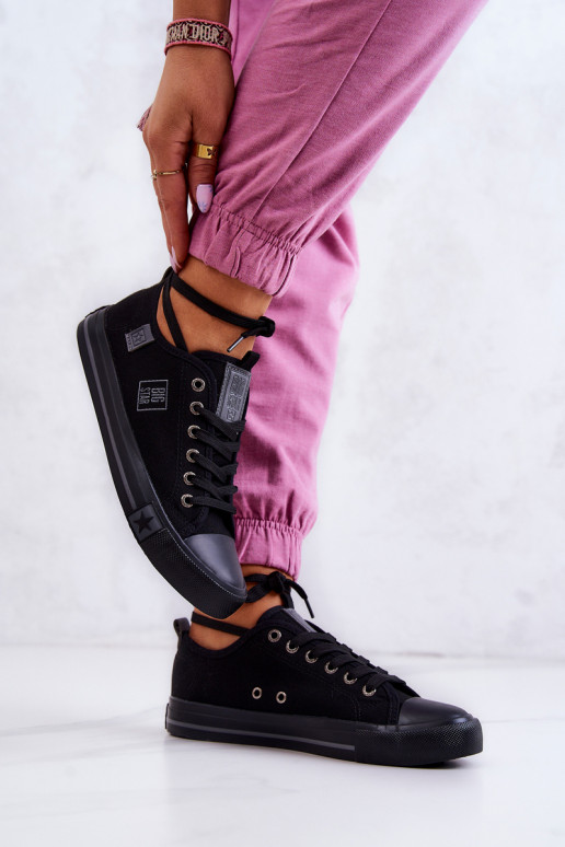 Klassisches Modell flache Schuhe Big Star JJ274257 schwarze Farbe Klassisches Modell flache Schuhe Big Star JJ274257 schwarze Farbe