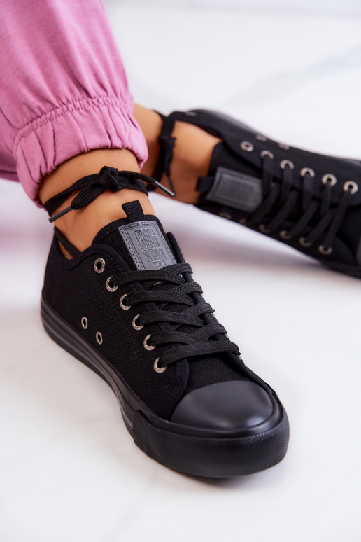 Chaussures plates modèle classique Big Star JJ274257 couleur noir Chaussures plates modèle classique Big Star JJ274257 couleur noir