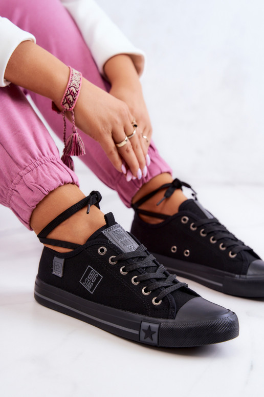 Chaussures plates modèle classique Big Star JJ274257 couleur noir Chaussures plates modèle classique Big Star JJ274257 couleur noir