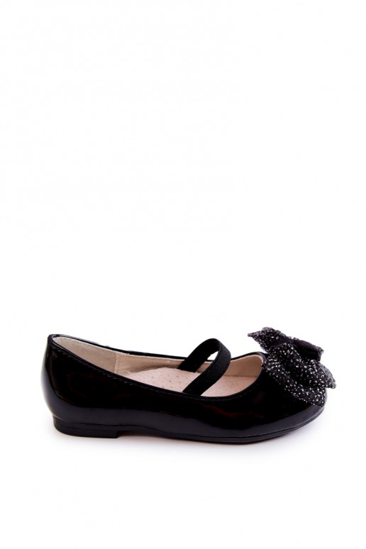 Ballerines avec rubans de couleur noire Zolly