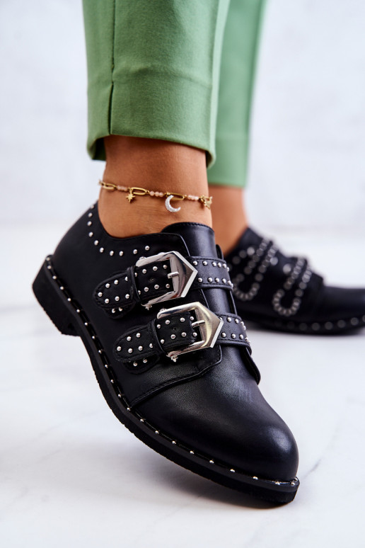schoenen met gespen Lu Boo zwart schoenen met gespen Lu Boo zwart