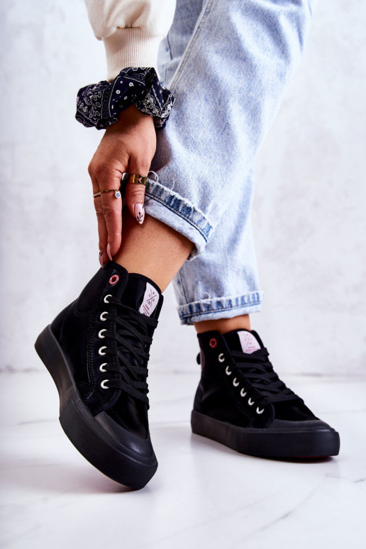 Cross Jeans JJ2R4055C chaussures de loisirs cross jeans de couleur noire