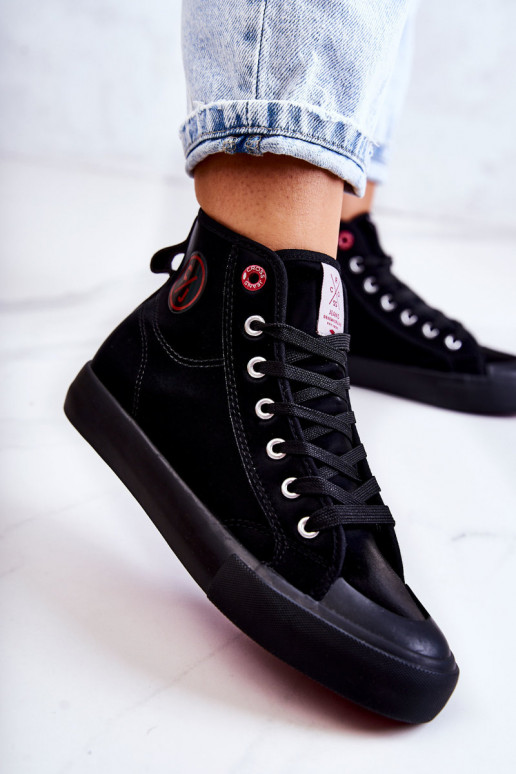 Cross Jeans JJ2R4055C chaussures de loisirs cross jeans de couleur noire Cross Jeans JJ2R4055C chaussures de loisirs cross jeans de couleur noire