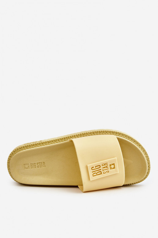 Hausschuhe Big Star JJ274A305 gelb