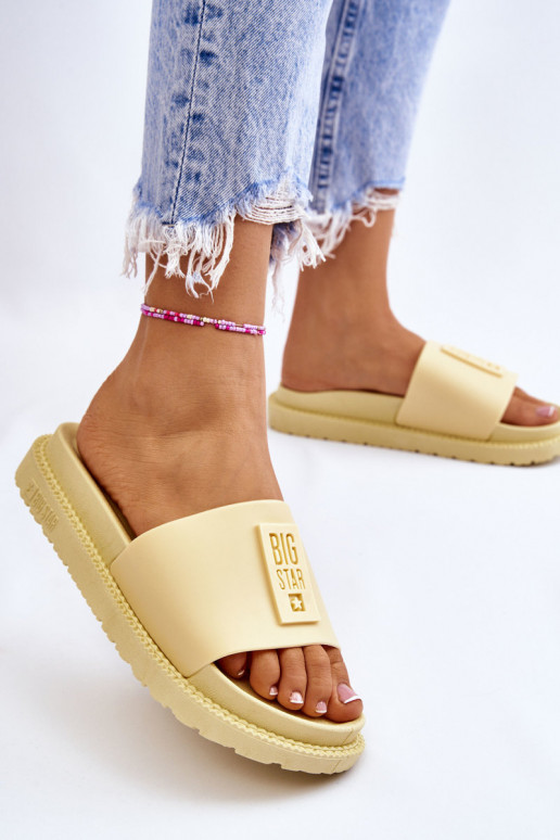 Pantoffels Big Star JJ274A305 geel