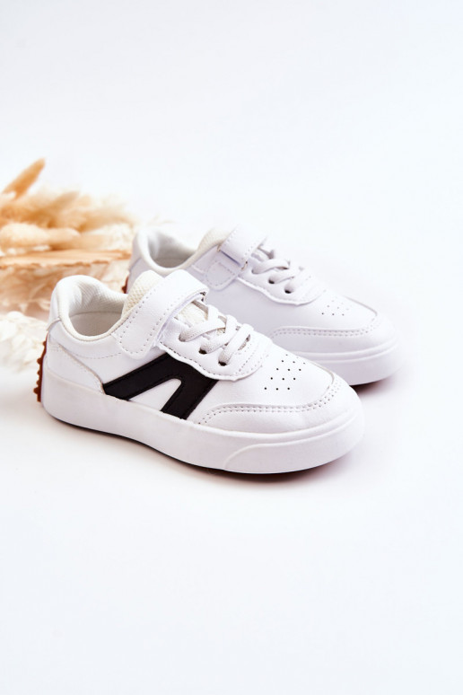 Chaussures de sport enfant couleur blanc-noir Jessie
