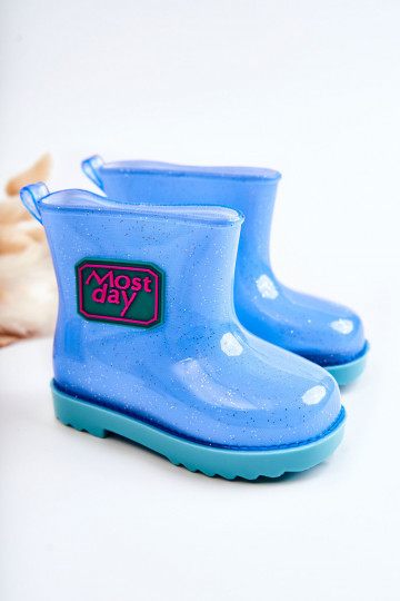 Bottes en caoutchouc pour enfants couleur bleue Rain 2