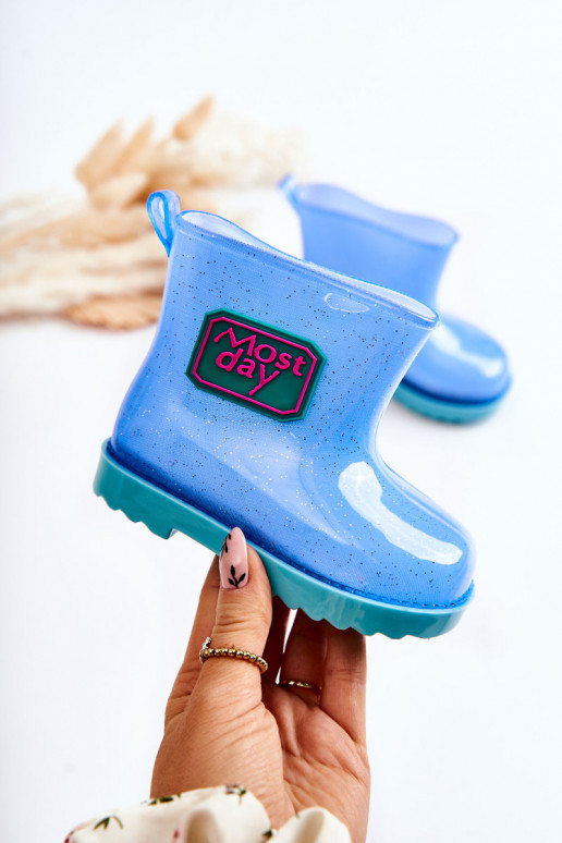 Bottes en caoutchouc pour enfants couleur bleue Rain