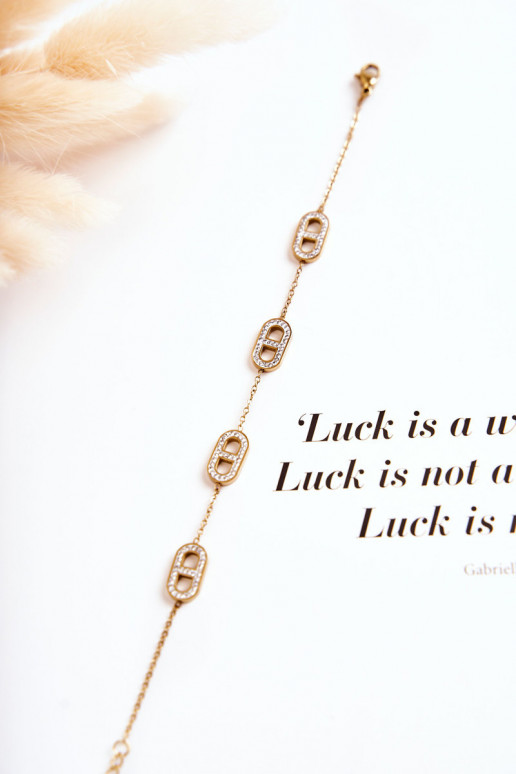 Bracelet pour femme avec yeux scintillants de couleur or Bracelet pour femme avec yeux scintillants de couleur or