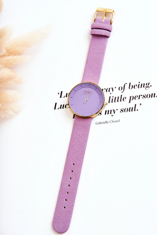 Montre femme sans nickel Ernest couleur violet Montre femme sans nickel Ernest couleur violet