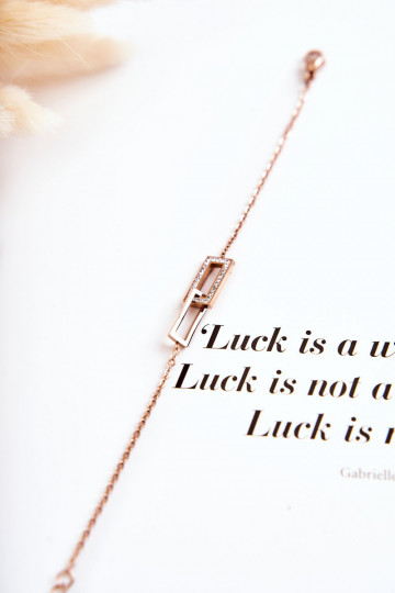 Armband mit funkelnden Augen aus Roségold