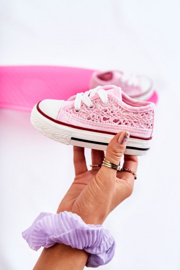 Chaussures de loisirs pour enfants à lacets en Roly-Poly blanc