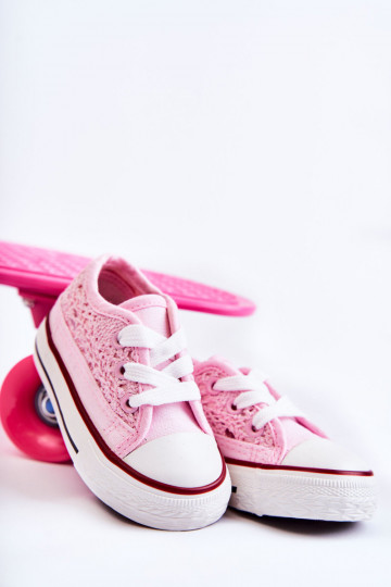 Chaussures de loisirs pour enfants à lacets en Roly-Poly blanc 2