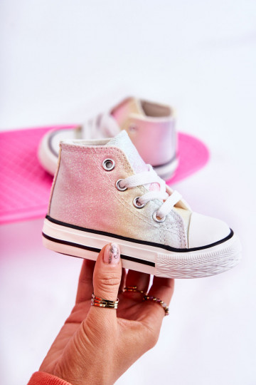 Witte sneakers met zool in diverse kleuren Blanka 2