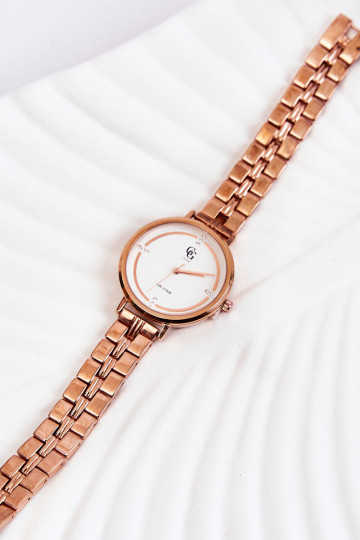 Montre femme GG Luxe couleur or rose