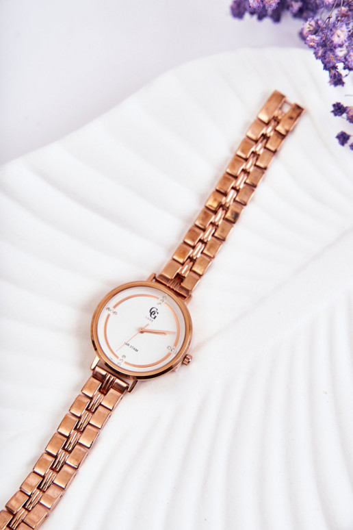 Montre femme GG Luxe couleur or rose Montre femme GG Luxe couleur or rose
