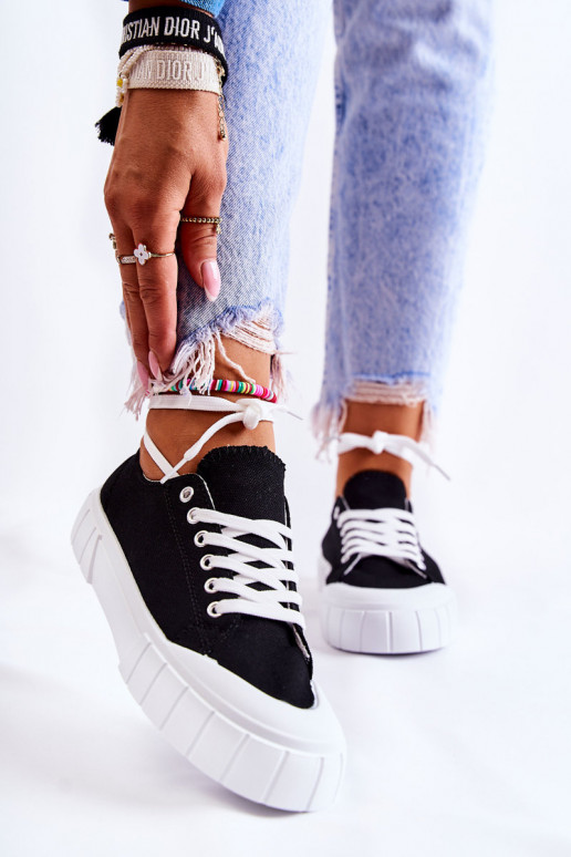 Chaussures à plateforme pour femmes en noir Chaussures à plateforme pour femmes en noir