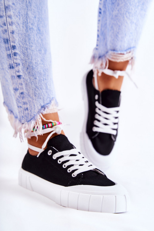 Chaussures à plateforme pour femmes en noir Chaussures à plateforme pour femmes en noir