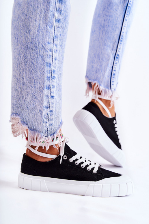 Chaussures à plateforme pour femmes en noir Chaussures à plateforme pour femmes en noir