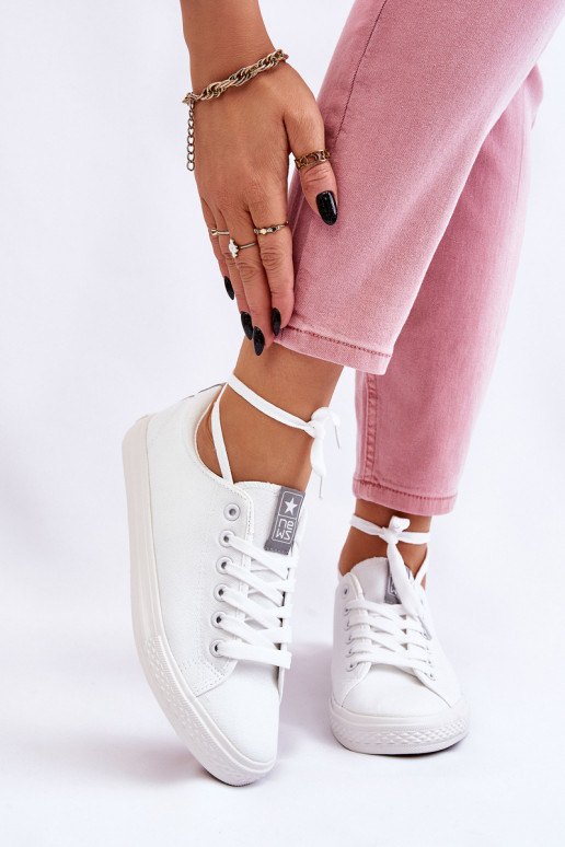 Chaussures décontractées de modèle classique de couleur blanche Eleya