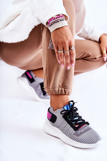 Klayra schoenen van het sneakermodel in grijze kleur 2